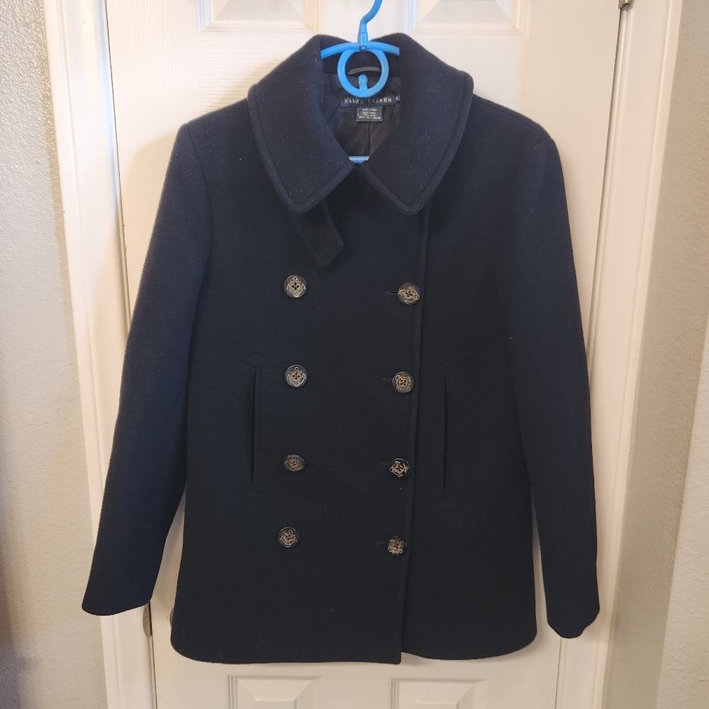 Ralph lauren blue label wool coat size 6